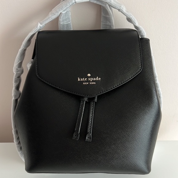 kate spade Handbags - NEW Kate Spade Lizzie Medium Flap Backpack Black